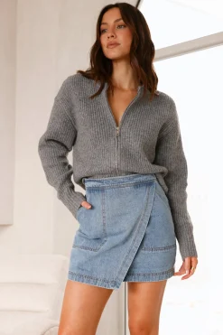 Luella Knit Top Grey