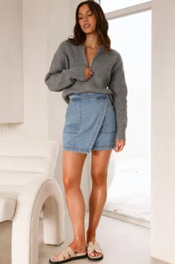 Luella Knit Top Grey