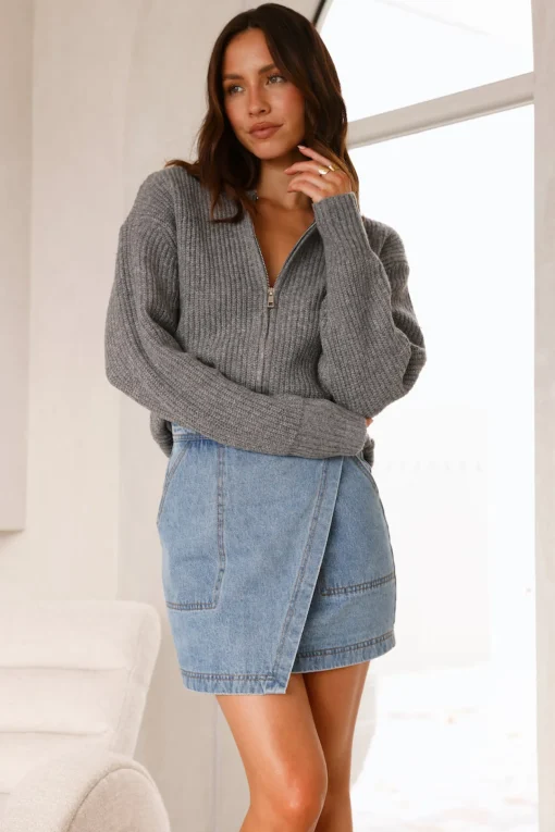 Luella Knit Top Grey