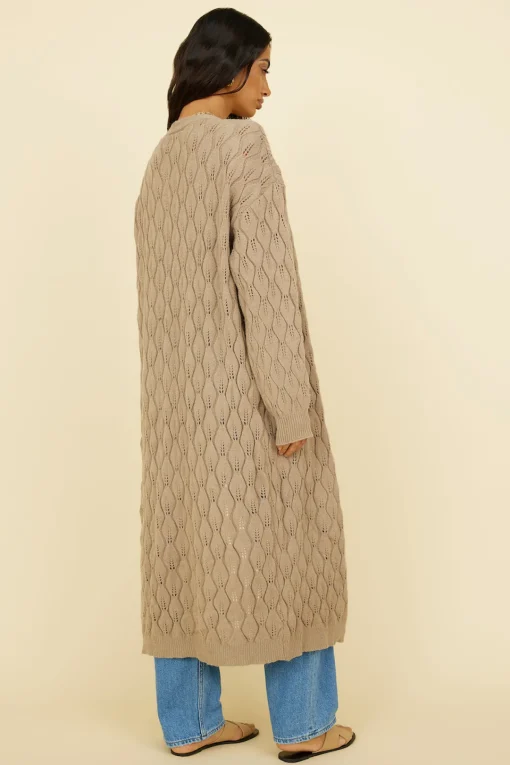 Lullaby Dreams Knit Cardigan Brown