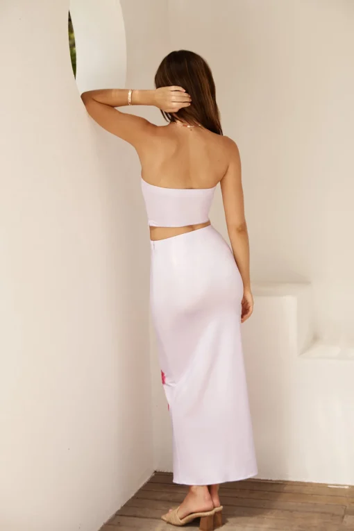 Magenta Hues Maxi Skirt Purple