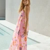 Magic Tricks Strapless Maxi Dress Pink