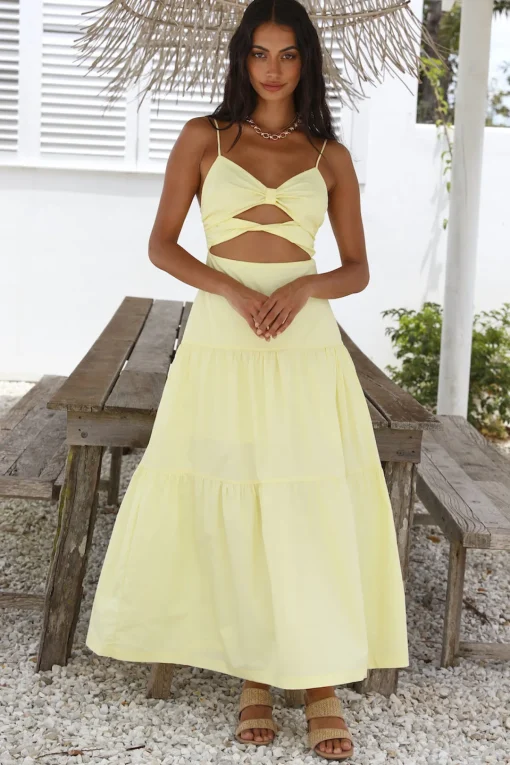 Make It Natural Maxi Dress Yellow