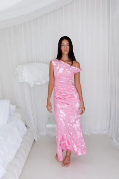Many Mornings Maxi Dress Pink