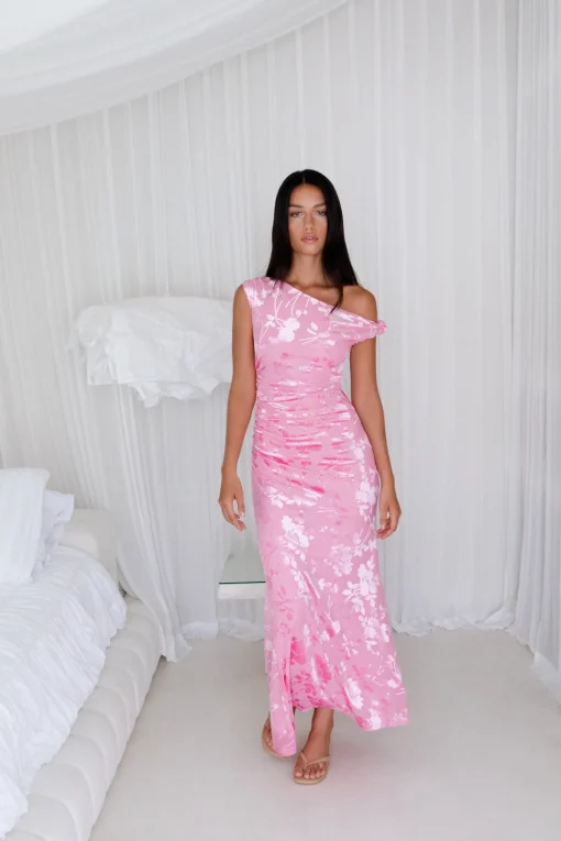 Many Mornings Maxi Dress Pink