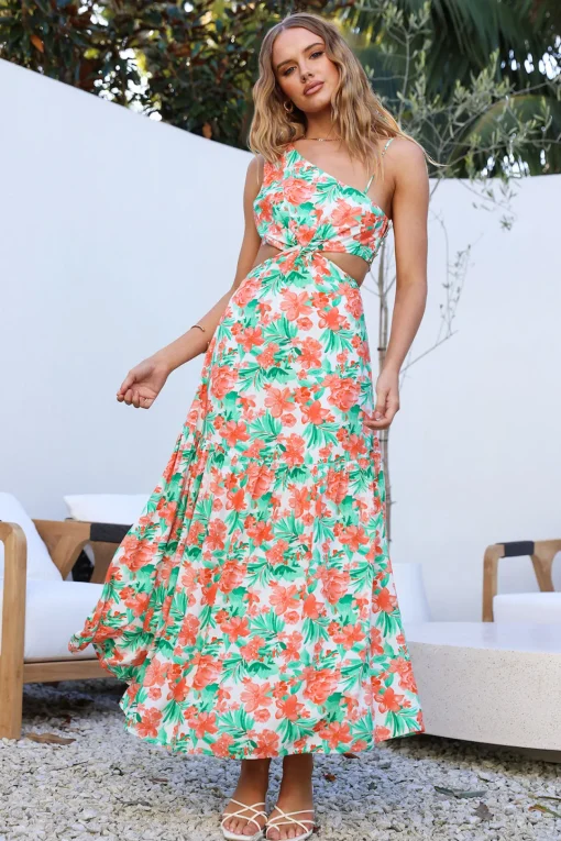 Meet Cute Maxi Dress Orange