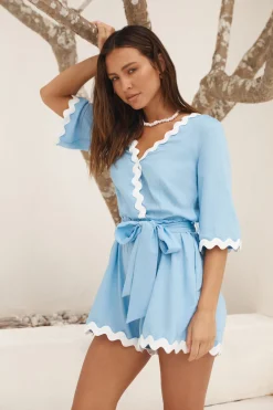 Midday Mood Romper Blue