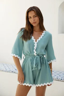 Midday Mood Romper Green