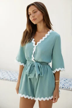 Midday Mood Romper Green