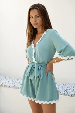 Midday Mood Romper Green