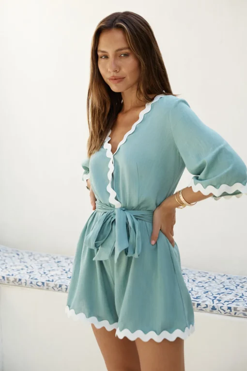 Midday Mood Romper Green
