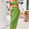 Midnight Attraction Maxi Skirt Green