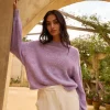 Mikale Knit Jumper Purple