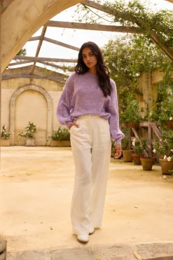 Mikale Knit Jumper Purple