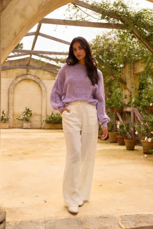 Mikale Knit Jumper Purple