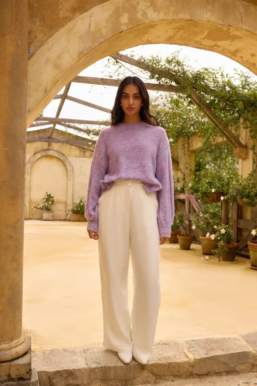 Mikale Knit Jumper Purple