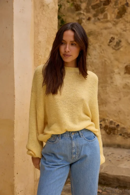 Mikale Knit Jumper Yellow