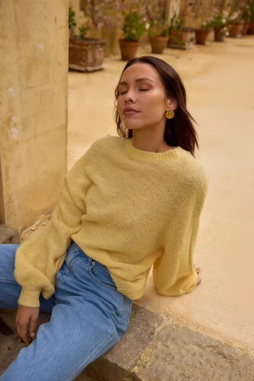 Mikale Knit Jumper Yellow