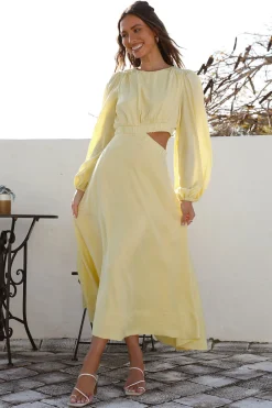 Miles Apart Maxi Dress Yellow
