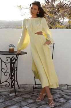 Miles Apart Maxi Dress Yellow