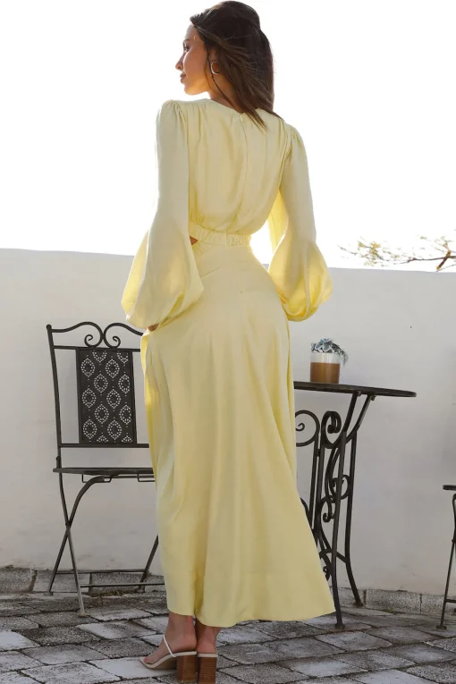 Miles Apart Maxi Dress Yellow