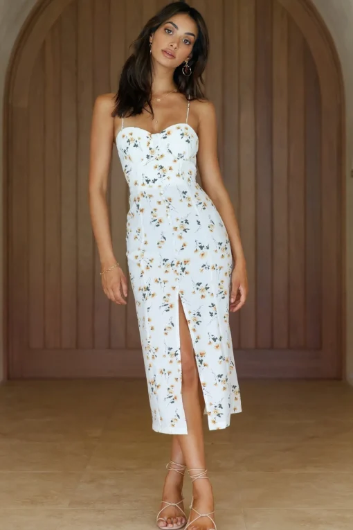 Moments In Paradise Midi Dress