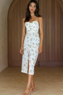 Moments In Paradise Midi Dress