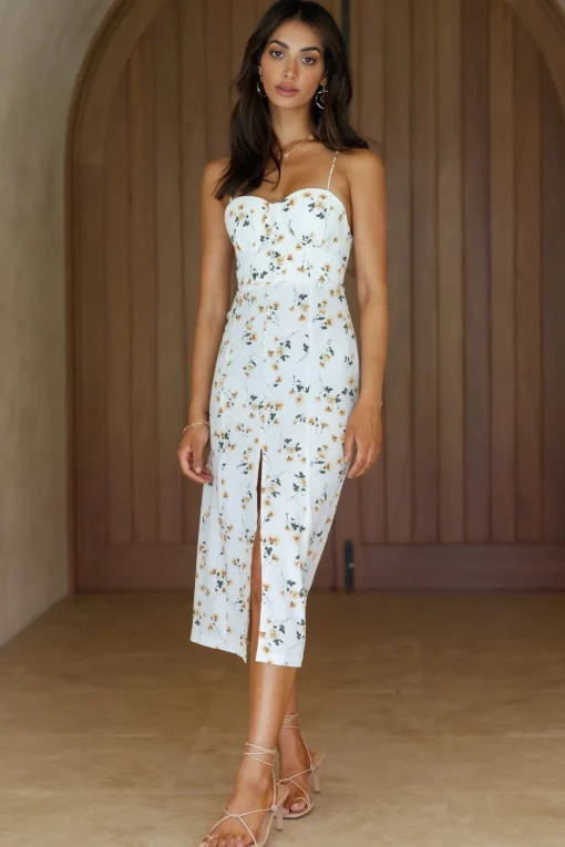 Moments In Paradise Midi Dress