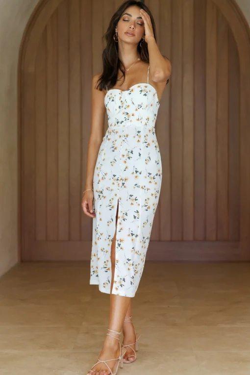 Moments In Paradise Midi Dress