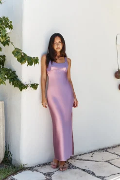 Moonlit Sway Midi Dress Purple