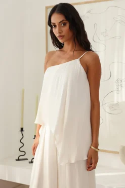 Moving In Crop Top White