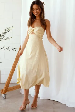 My Advice Maxi Dress Yellow