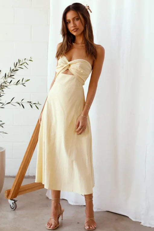 My Advice Maxi Dress Yellow