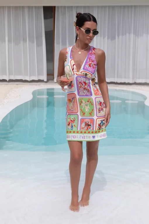 Mystic Fortune Mini Dress Print