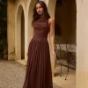 Nalla Maxi Dress Brown