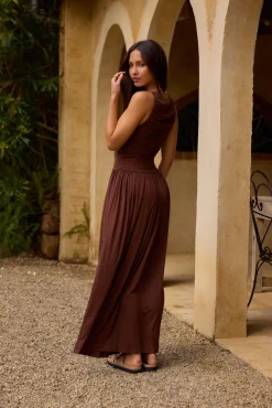 Nalla Maxi Dress Brown