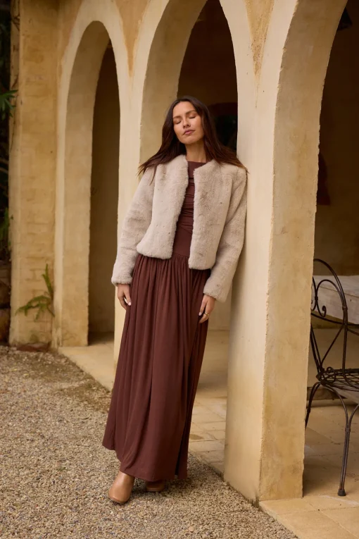 Nalla Maxi Dress Brown