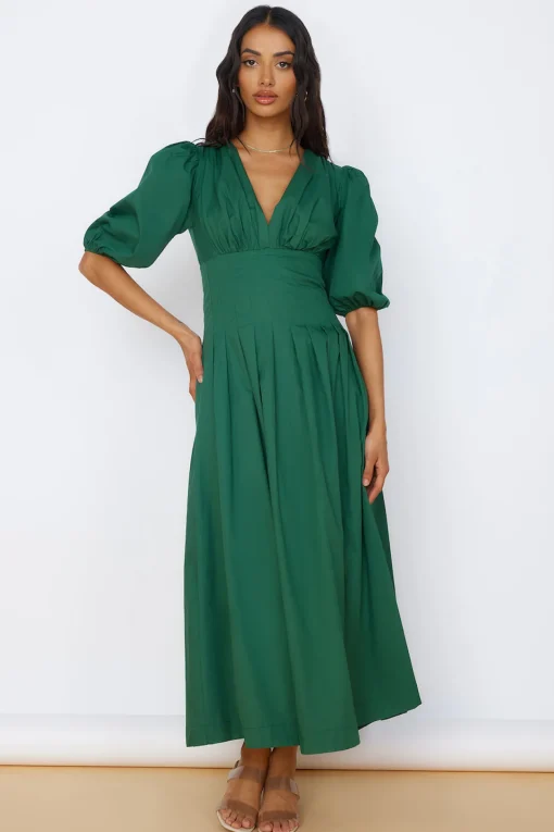 Nature's Escape Maxi Dress Green