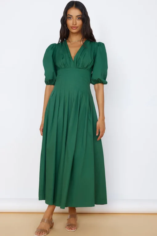 Nature's Escape Maxi Dress Green