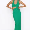 New Found Purpose Maxi Dress Green