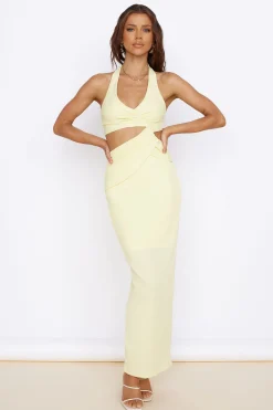 New Found Purpose Maxi Dress Yellow