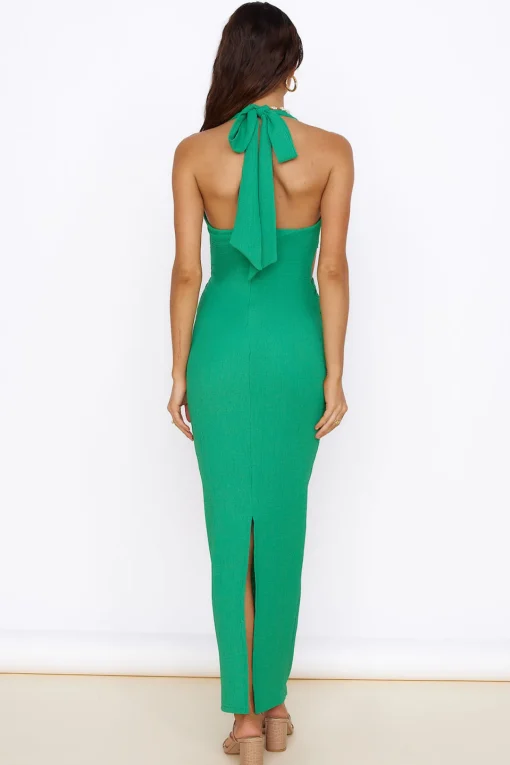 New Found Purpose Maxi Dress Green