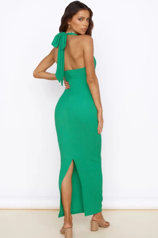 New Found Purpose Maxi Dress Green