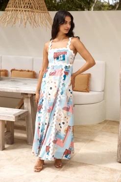 New In Town Maxi Dress Multi