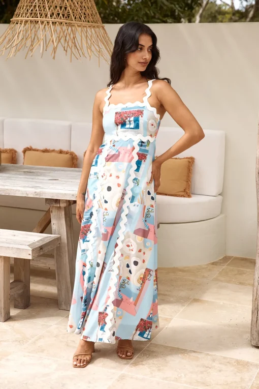 New In Town Maxi Dress Multi