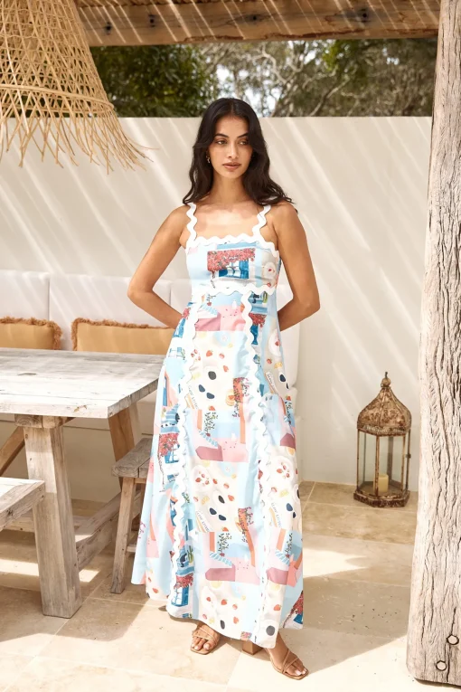 New In Town Maxi Dress Multi