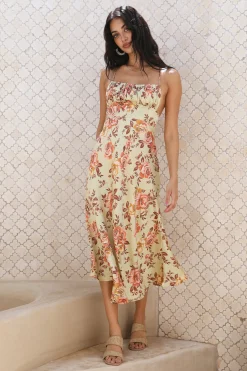 Ocean Breeze Midi Dress Green