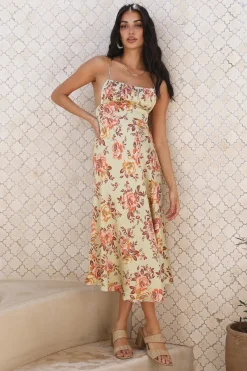 Ocean Breeze Midi Dress Green