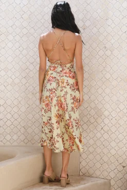 Ocean Breeze Midi Dress Green