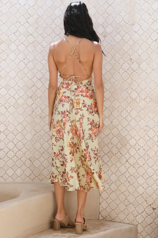 Ocean Breeze Midi Dress Green
